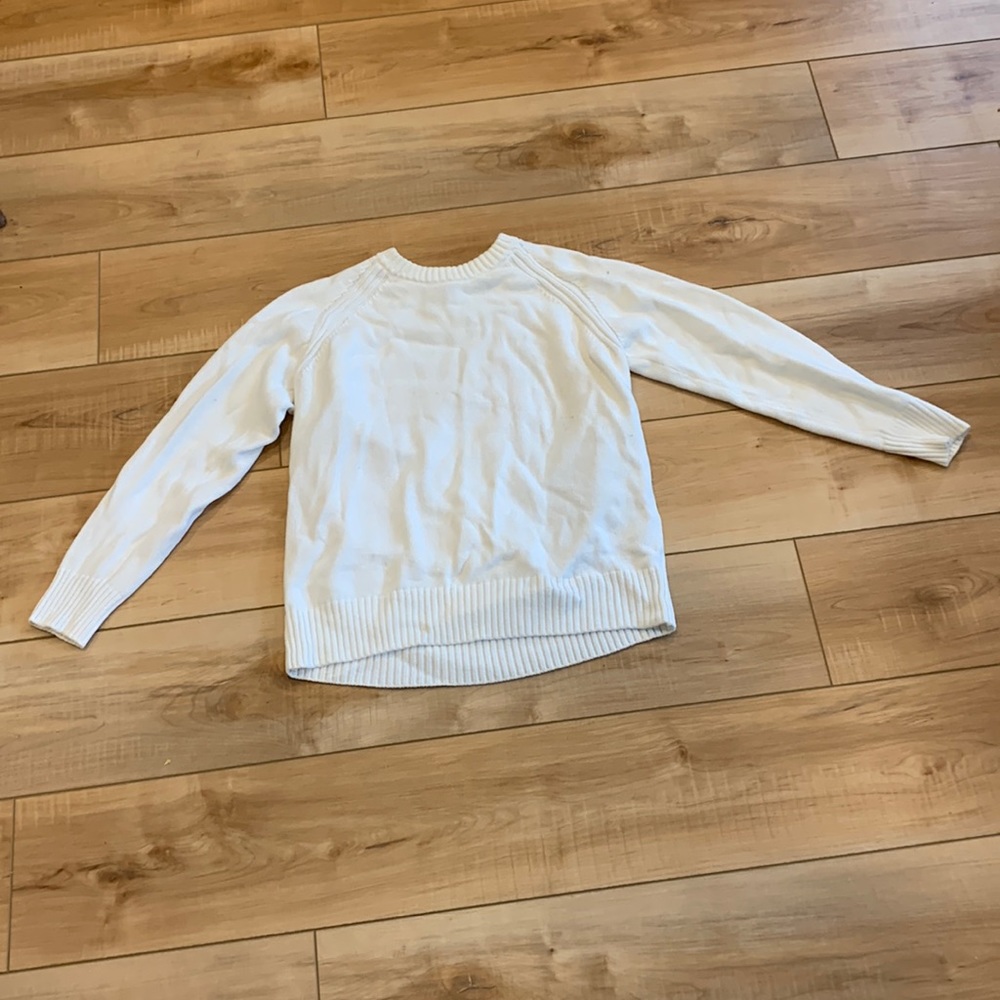 Jeanne Pierre White Sweater in Excellent Condition!